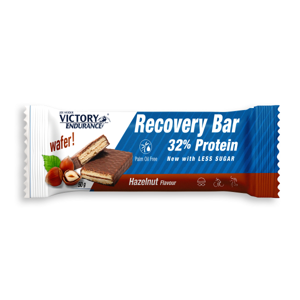 Victory Endurance Recovery Bar 1 barrita x 50 gr - Con un 32% de Proteína por Barrita - Ideal para Tomar Después de los Esfuerzos Intensos