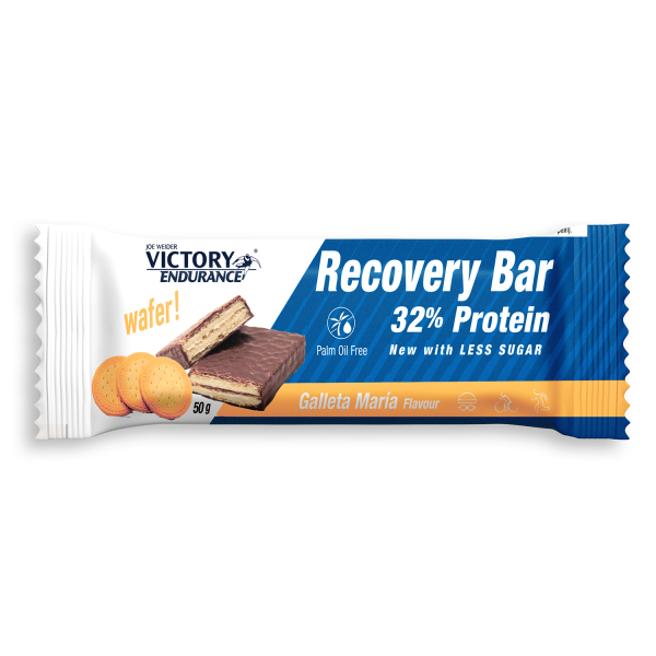 Victory Endurance Recovery Bar 1 barrita x 50 gr - Con un 32% de Proteína por Barrita - Ideal para Tomar Después de los Esfuerzos Intensos