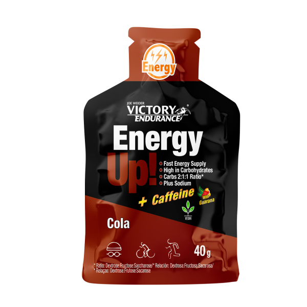 Overwinning Uithoudingsvermogen Energie omhoog! + Cafeïne Gel 1 gel x 40 gr