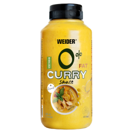 Weider Zero Curry Sauce 265ml - 0% Fett Sauce Zero Zucker 100% Geschmack