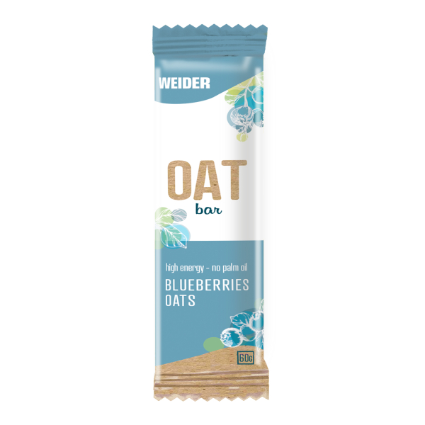 Weider Oat Bar - Snack de Cereales 1 barrita x 60 gr – Sin aceite de palma