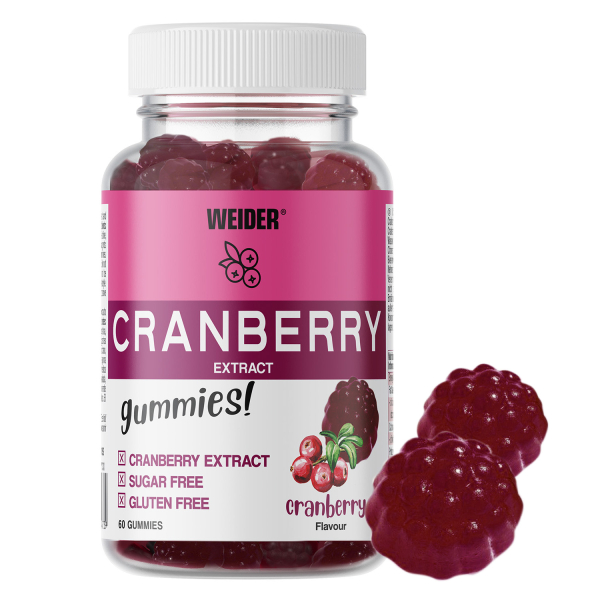 Weider Cranberry Gummies - Extrait de canneberge 60 Gummies