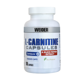 Weider L-Carnitine + Bioperine 100 caps / Poderoso queimador