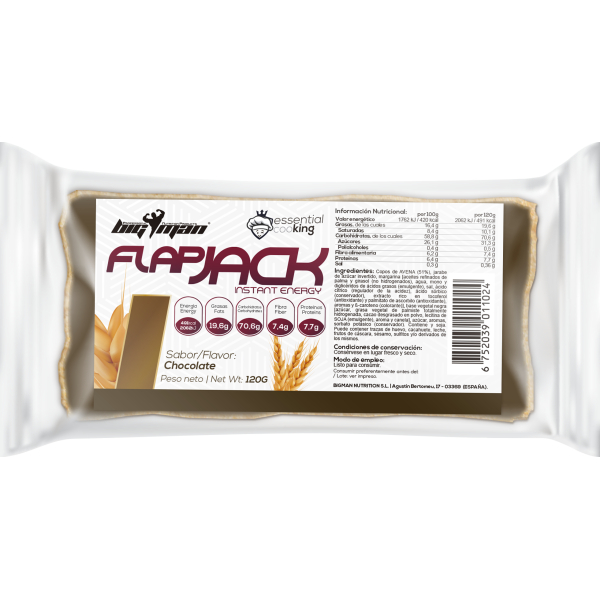 BigMan Flapjack Natural Instant Energy 1 reep x 120 gr