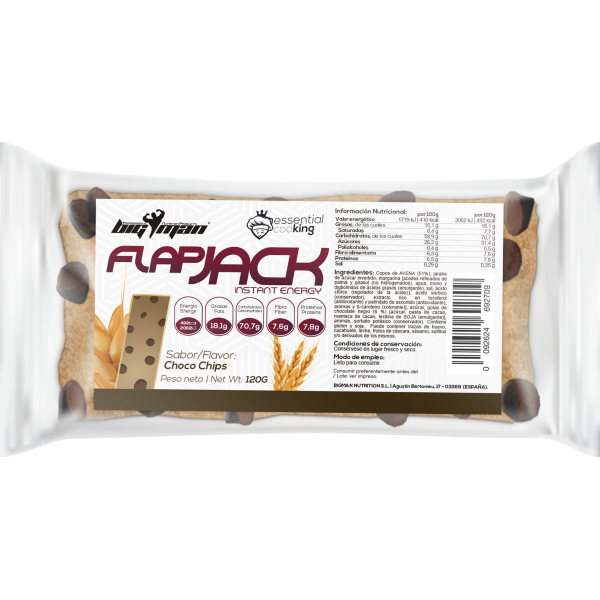 BigMan Flapjack Natural Instant Energy 1 barre x 120 gr