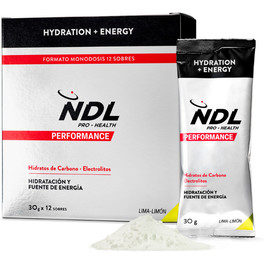 Ndl Pro Health Hydration + Energy 12 Sticks X 30 Gr / Hidratação e Fonte de Energia