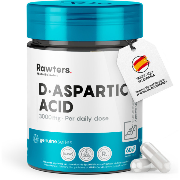 Rawters Acide D-aspartique - 60 Capsules