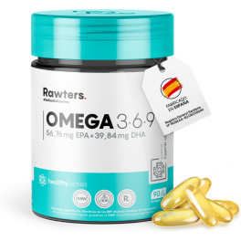 Rawters Omega 3-6-9 - 90 Cápsulas
