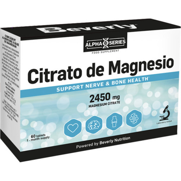 Beverly Nutrition Citrate de magnésium 60 comprimés