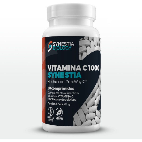Synestia Biology Vitamine C 1000 Pureway-c Synestia (60 tabletten)