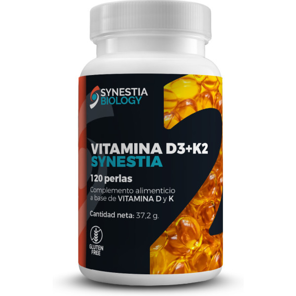 Synestia Biology Vitamina D3+k2 Synestia (120 Pérolas)
