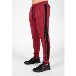 Gorilla Wear Pantalones de Banks - Borgoña Rojo/Negro - XXL