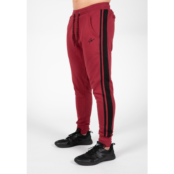 Gorilla Wear Banks Pants - Borgoña Rojo/Negro - L