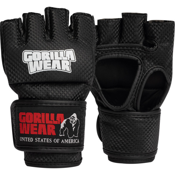 Gorilla Wear Berea MMA Gloves (thumbless) - Black - L/XL