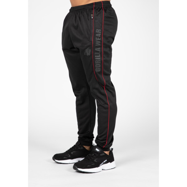 Pantalon Gorilla Wear Branson - Noir/Rouge - S