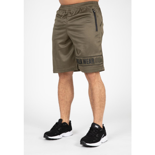 Gorilla Wear Pantalones cortos de Branson - verde oscuro/negro - S