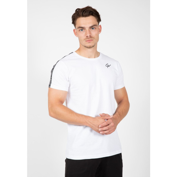Gorilla Wear Chester T-Shirt – Weiß/Schwarz – XL