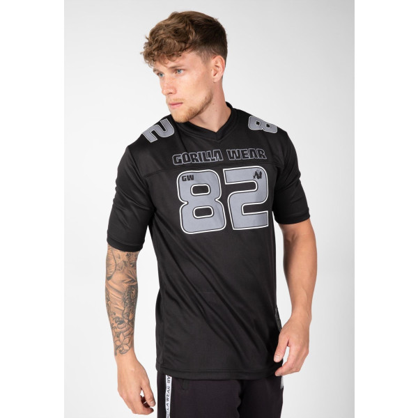 Gorilla Wear Fresno T-Shirt – Schwarz/Grau – S