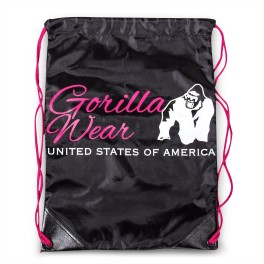 Gorilla Wear Bolsa de cordón - Negro/Pink