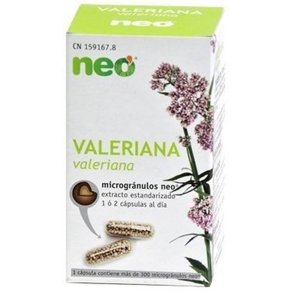 Neo - Valeriana 45 Cápsulas - De Efecto Relajante e Inductor del Sueño