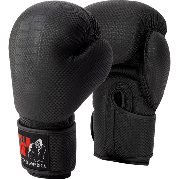Gants de boxe Gorilla Wear Montello - Noir - 16 oz