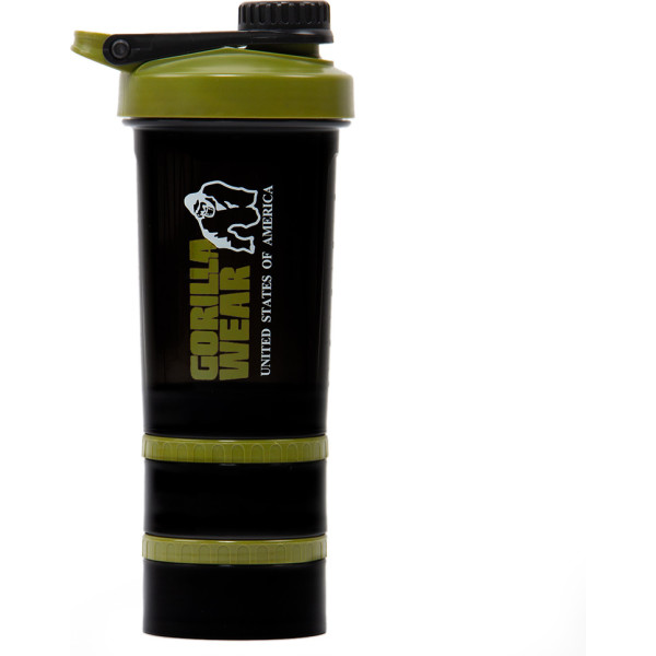 Gorilla Wear Shaker 2 Go - Noir/Vert foncé - Taille unique
