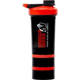 Gorilla Wear Shaker 2 Go - Negro/Rojo - Un tamaño