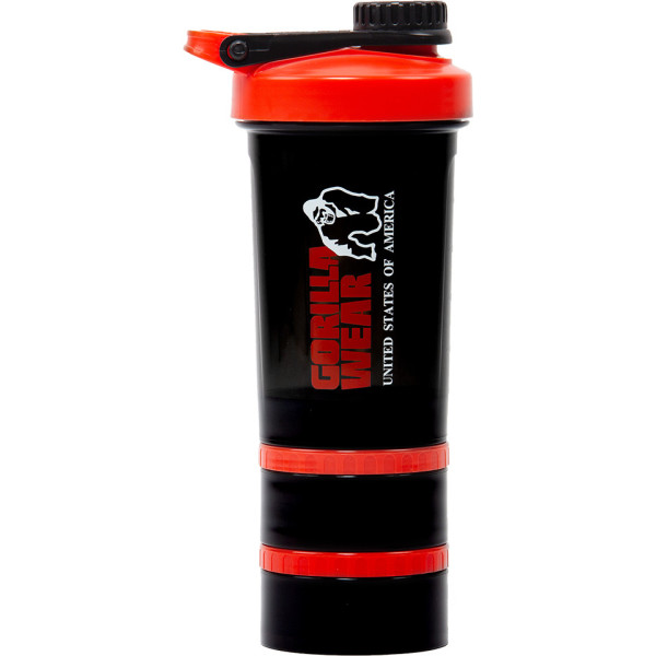 Gorilla Wear Shaker 2 Go - Black/Red - One Size