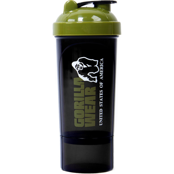 Gorilla Wear Shaker Compact - Negro/Verde Oscuro - Un tamaño