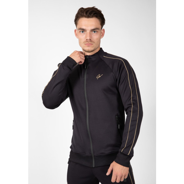 Gorilla Wear Wenden Track Jacket - Black/Gold - 4xl