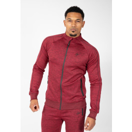 Gorilla Wear Wenden Track Jacket - Burgundy Red - 3xl
