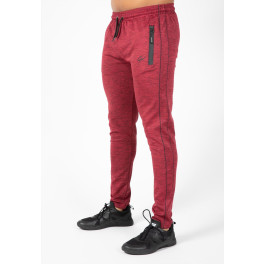 Gorilla Wear Pantalones de pista de Wenden - Borgoña Red - XL