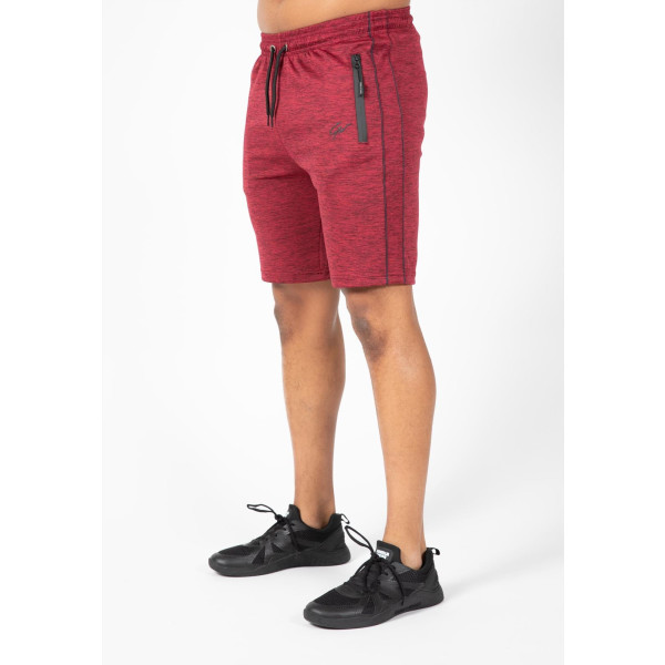 Gorilla Wear Wenden Track Shorts - Burgundy Red - XXL