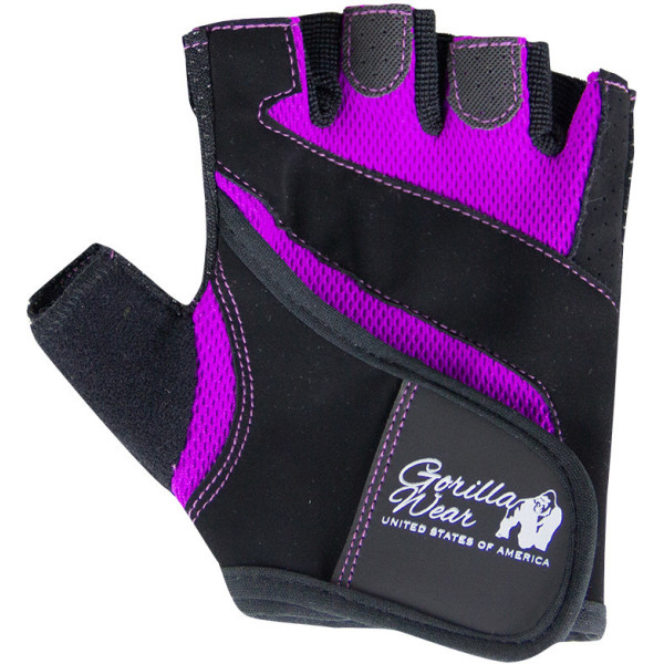 Gorilla Wear Women's Fitness Gloves - Black/Purple L