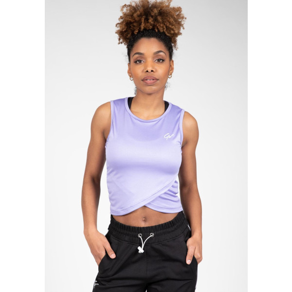 Gorilla Wear Estelle Top Twisted Crop - Lilac - L