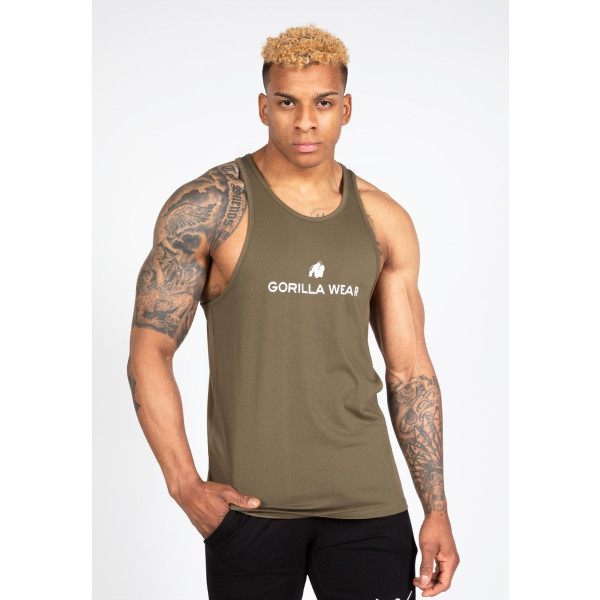 Gorilla Wear Tapa del tanque el tramo de Carter - Army Green - XXL