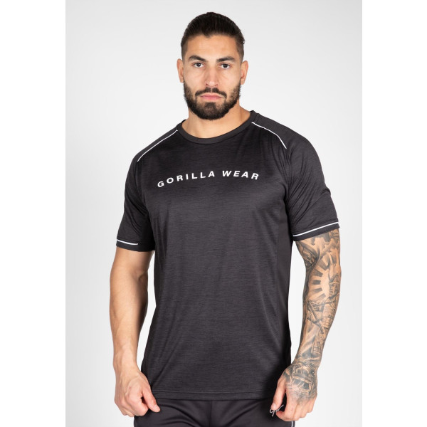 Gorilla Wear Fremont T-Shirt – Schwarz/Weiß – L
