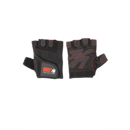 Gorilla Wear Guantes de fitness para mujeres - Black/Red Stitched - M