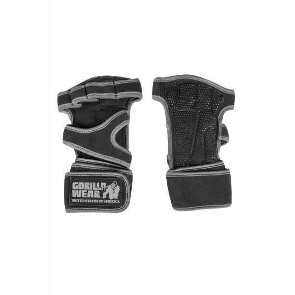 Gorilla Wear Yuma Weight Lifting Training Gloves - Black/Gray - L