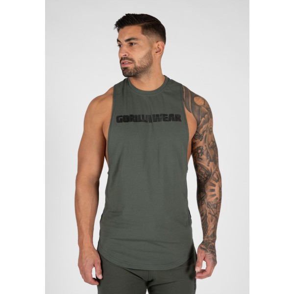 Gorilla Wear Tapa del tanque de sisa de Milo Drop - Verde - S