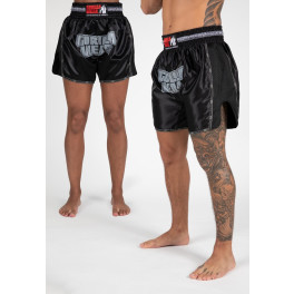 Gorilla Wear Piru Muay Thai Shorts - Negro - XL