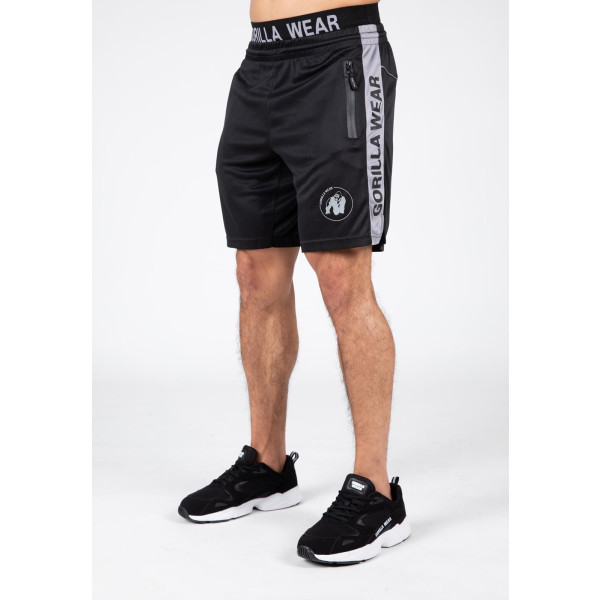Gorilla Wear Atlanta Shorts - Negro/Gris - L/XL