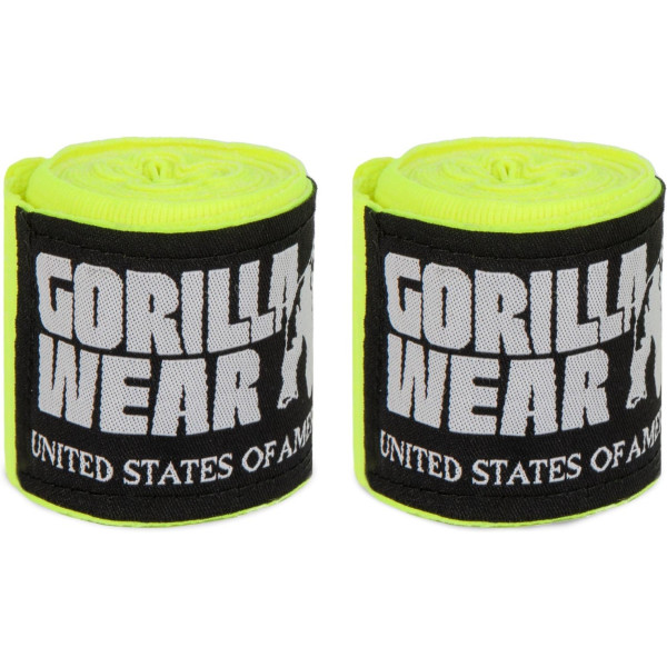 Gorilla Wear Bokshandbandages - Geel - 2,5m