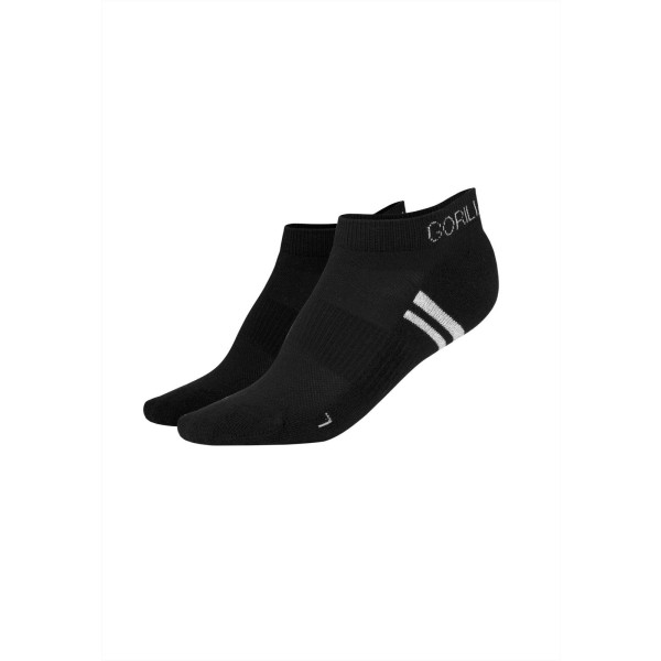 Gorilla Wear Quarter Socks 2 -Pack - Black - EU 35-38