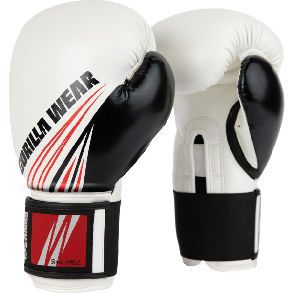 Gorilla Wear Yakima Boxing Gloves - White - 10 oz