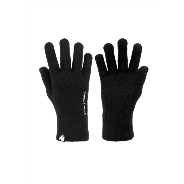Gorilla Wear Waco gebreide handschoenen - Zwart - XL
