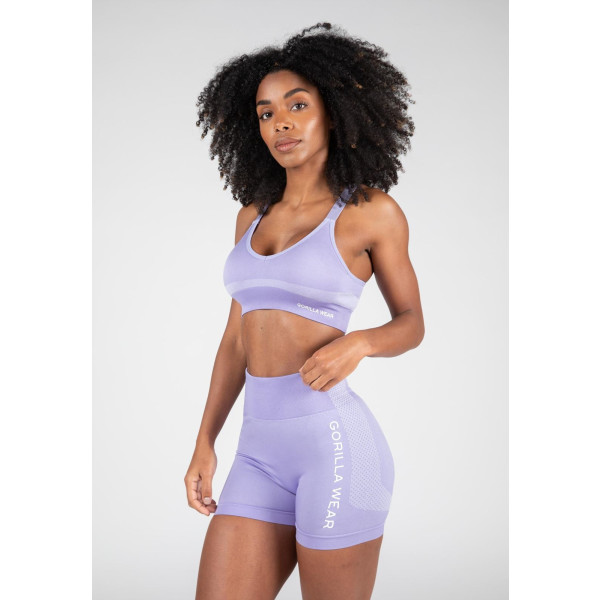 Gorilla Wear Selah Seamless Sports Bra - Lilac - L/XL