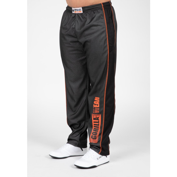 Pantaloni Gorilla Wear Wallace Mesh - Grigio/Arancione - L/XL