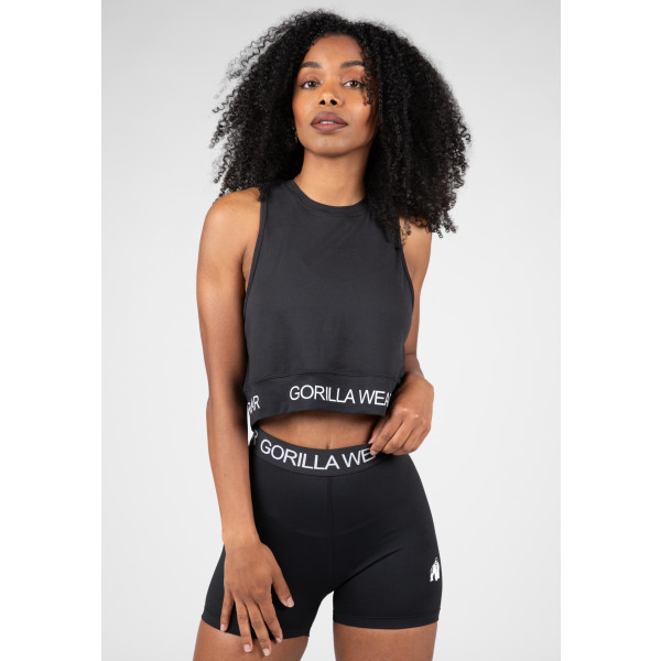 Gorilla Wear Camby Cropped Tank Top - Black - S