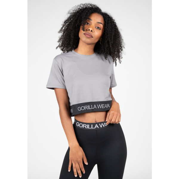 Gorilla Wear Colby Cropped T-Shirt - Gray - XS